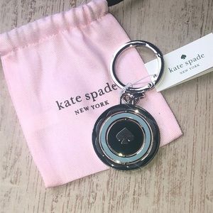 ♠️ New! Kate Spade Circle Key Chain Key Ring Deep Jade